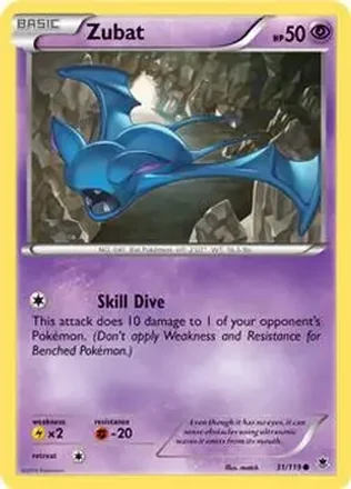 2014 Pokemon XY Phantom Forces #31/119 - Zubat