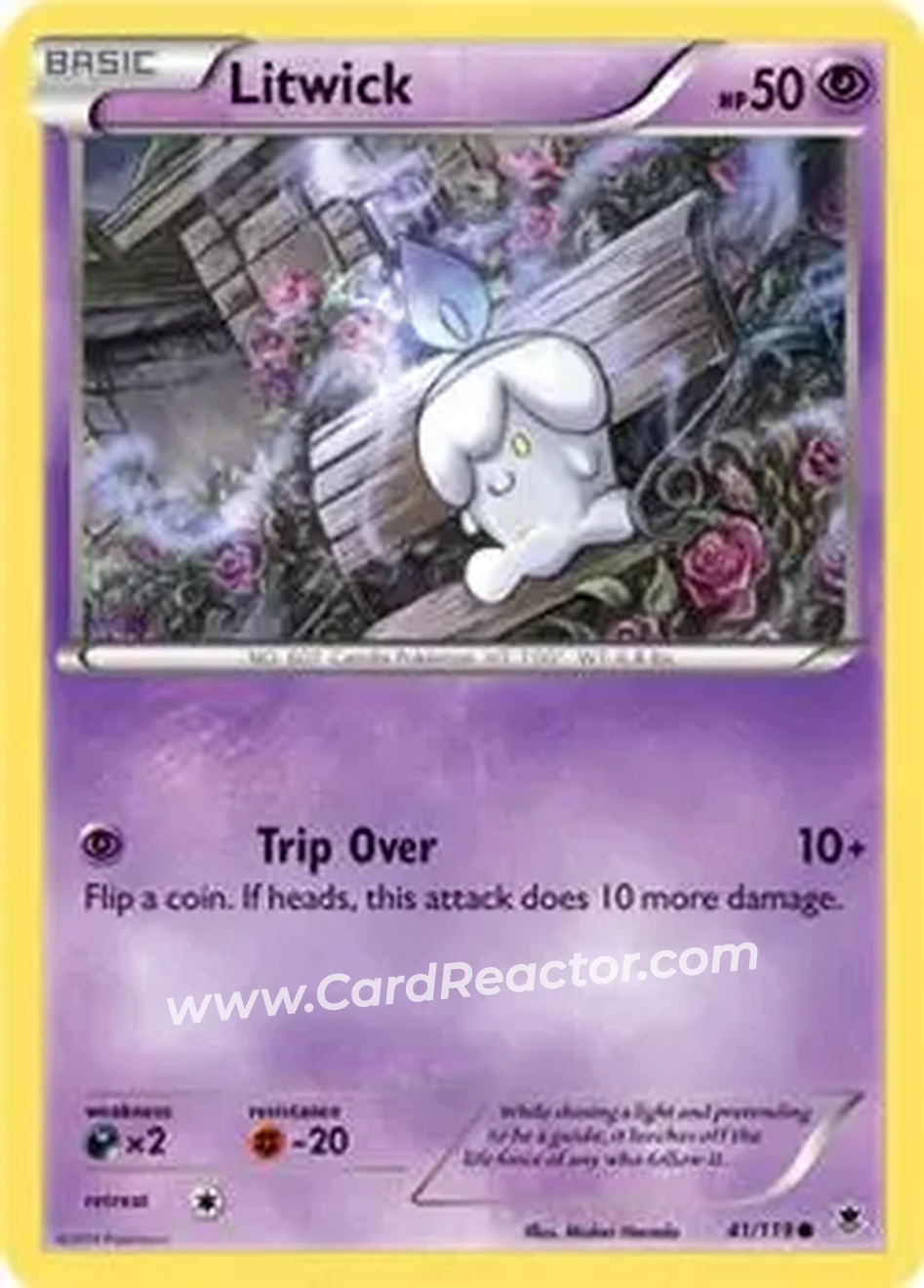 2014 Pokemon XY Phantom Forces #41/119 - Litwick - Front
