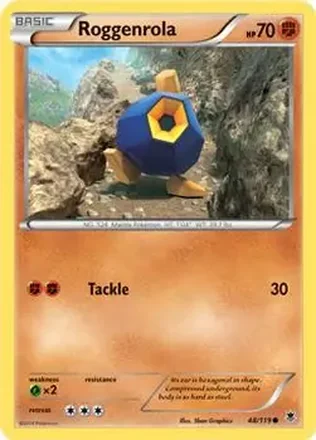 2014 Pokemon XY Phantom Forces #48/119 - Roggenrola