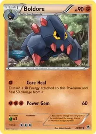 2014 Pokemon XY Phantom Forces #49/119 - Boldore