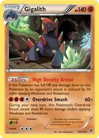 2014 Pokemon XY Phantom Forces #50/119 - Gigalith