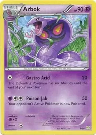 2014 Pokemon XY Trainer Kit Noivern Half Deck #3/30 - Arbok
