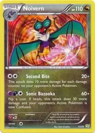 2014 Pokemon XY Trainer Kit Noivern Half Deck #13/30 - Noivern