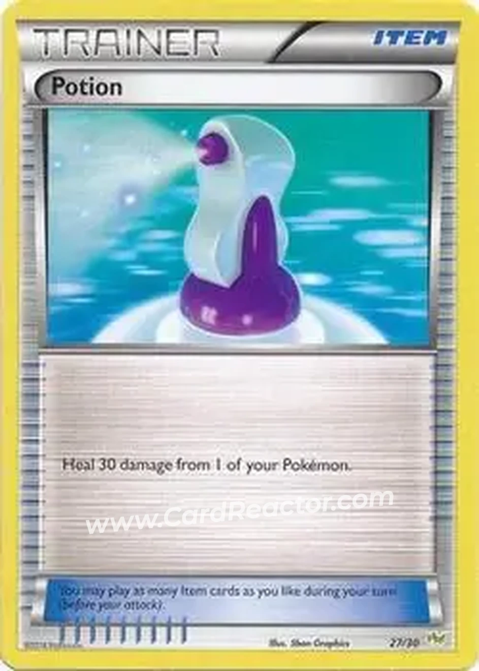 2014 Pokemon XY Trainer Kit Noivern Half Deck #15/30 - Potion - Front