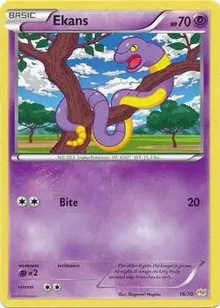 2014 Pokemon XY Trainer Kit Noivern Half Deck #16/30 - Ekans