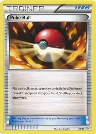 2014 Pokemon XY Trainer Kit Noivern Half Deck #21/30 - Poké Ball
