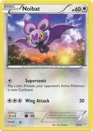 2014 Pokemon XY Trainer Kit Noivern Half Deck #23/30 - Noibat