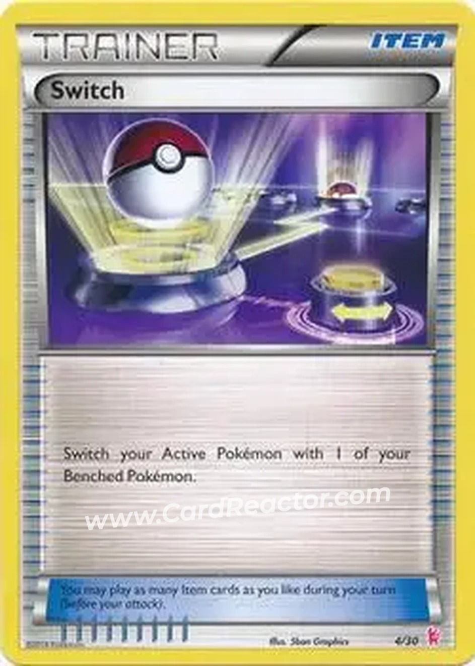 2014 Pokemon XY Trainer Kit Noivern Half Deck #29/30 - Switch - Front