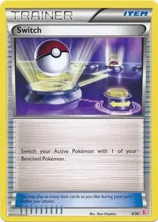 2014 Pokemon XY Trainer Kit Noivern Half Deck #29/30 - Switch