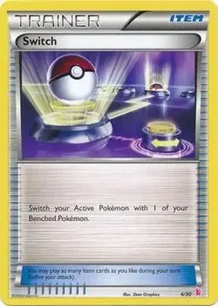 2014 Pokemon XY Trainer Kit Sylveon Half Deck #4/30 - Switch