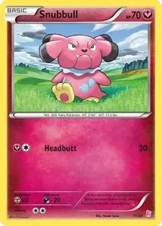 2014 Pokemon XY Trainer Kit Sylveon Half Deck #11/30 - Snubbull