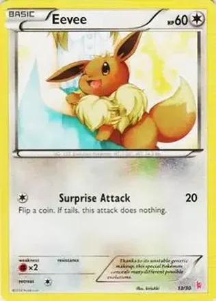 2014 Pokemon XY Trainer Kit Sylveon Half Deck #13/30 - Eevee
