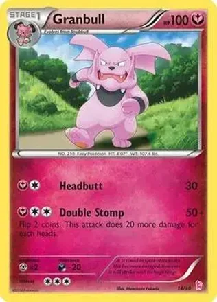 2014 Pokemon XY Trainer Kit Sylveon Half Deck #14/30 - Granbull