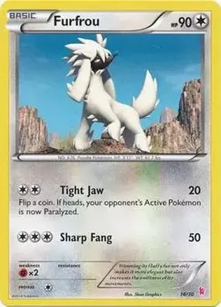 2014 Pokemon XY Trainer Kit Sylveon Half Deck #16/30 - Furfrou