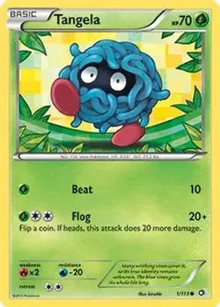 2013 Pokemon Black & White Legendary Treasures #1/113 - Tangela