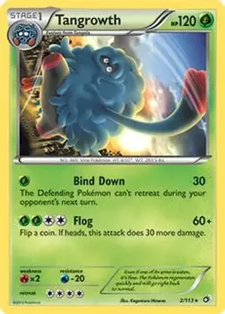 2013 Pokemon Black & White Legendary Treasures #2/113 - Tangrowth