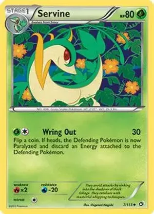 2013 Pokemon Black & White Legendary Treasures #7/113 - ジャノビー