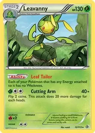 2013 Pokemon Black & White Legendary Treasures #12/113 - Leavanny