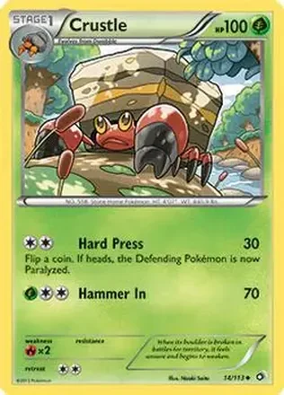 2013 Pokemon Black & White Legendary Treasures #14/113 - Crustle