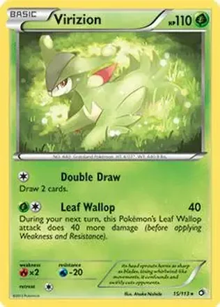 2013 Pokemon Black & White Legendary Treasures #15/113 - Virizion