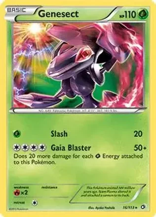 2013 Pokemon Black & White Legendary Treasures #16/113 - Genesect EX