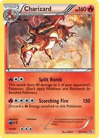 2013 Pokemon Black & White Legendary Treasures #19/113 - Charizard