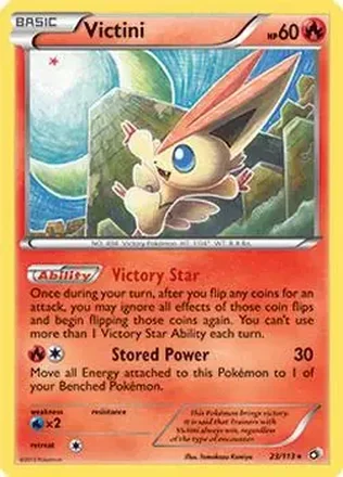 2013 Pokemon Black & White Legendary Treasures #23/113 - Victini