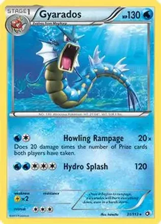 2013 Pokemon Black & White Legendary Treasures #31/113 - Gyarados