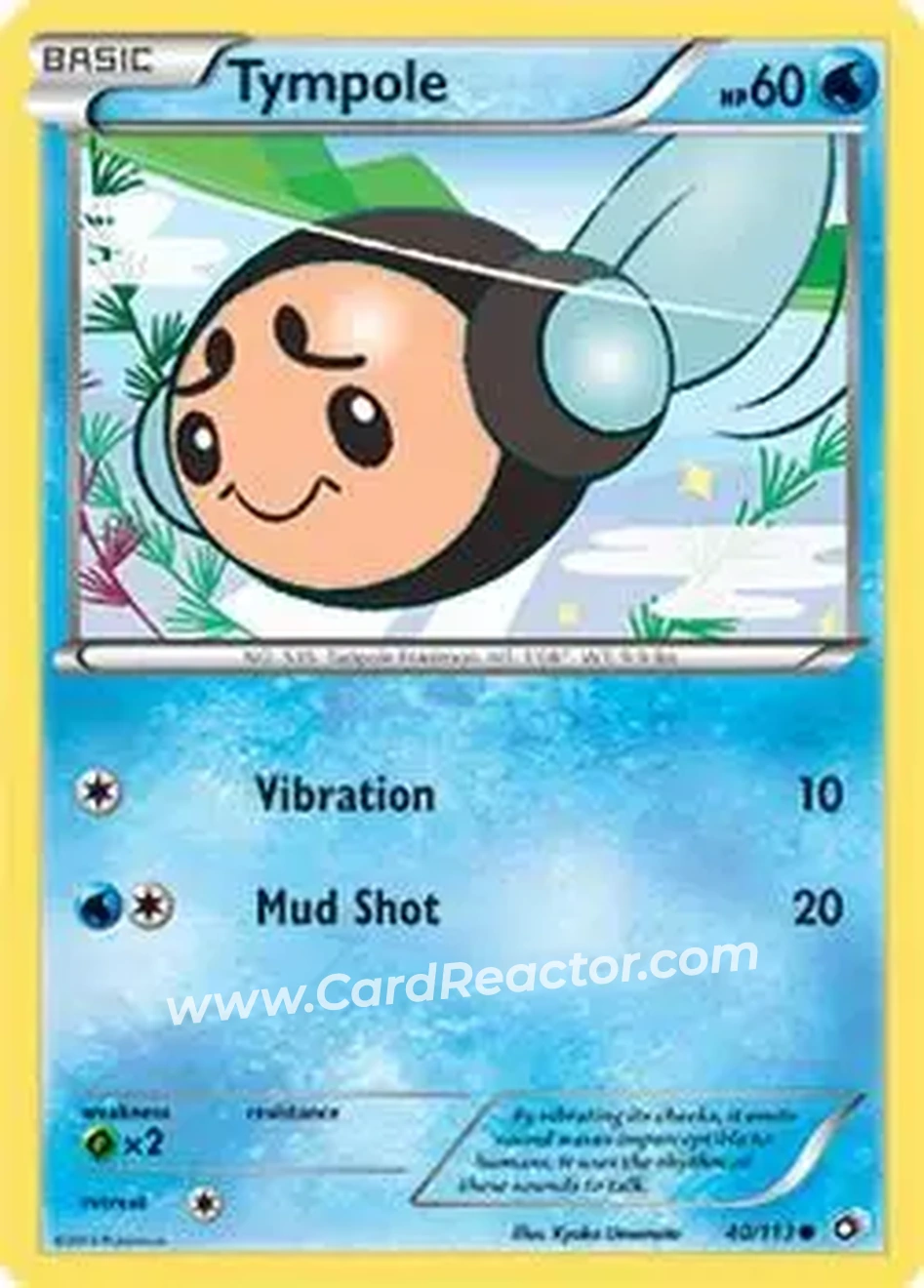 2013 Pokemon Black & White Legendary Treasures #40/113 - オタマロ - Front