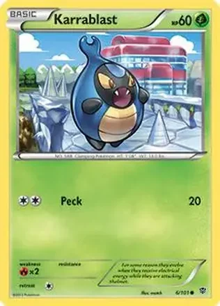 2013 Pokemon Black & White Plasma Blast #6/101 - カブルモ