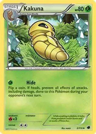 2013 Pokemon Black & White Plasma Freeze #2/116 - Kakuna