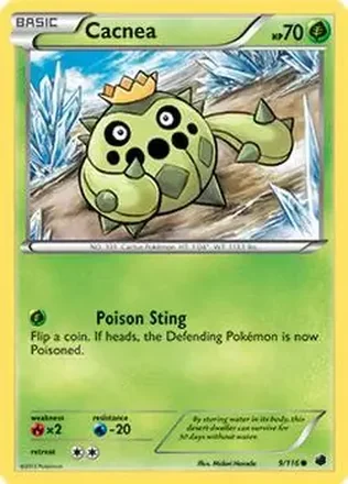 2013 Pokemon Black & White Plasma Freeze #9/116 - サボネア