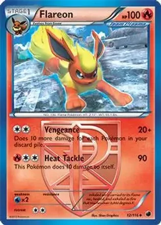 2013 Pokemon Black & White Plasma Freeze #12/116 - Flareon