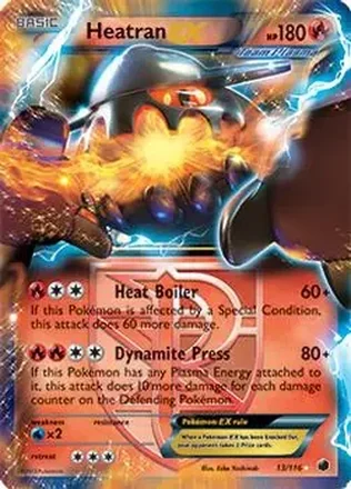 2013 Pokemon Black & White Plasma Freeze #13/116 - Heatran