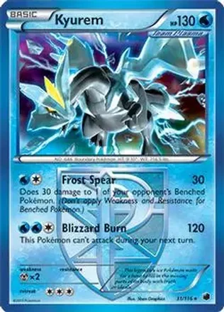 2013 Pokemon Black & White Plasma Freeze #31/116 - キュレム ex