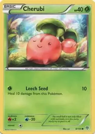 2013 Pokemon Black & White Plasma Storm #6 - Cherubi