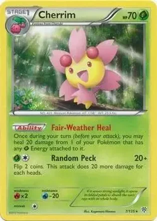 2013 Pokemon Black & White Plasma Storm #7 - Cherrim
