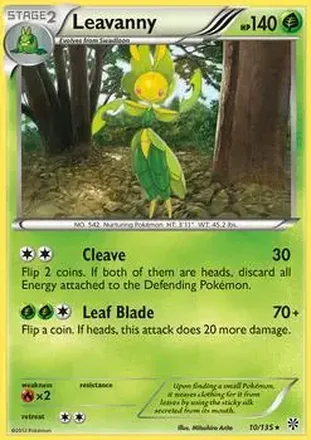 2013 Pokemon Black & White Plasma Storm #10 - Leavanny