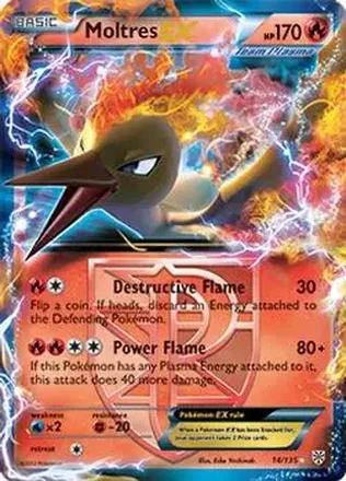 2013 Pokemon Black & White Plasma Storm #14 - Moltres