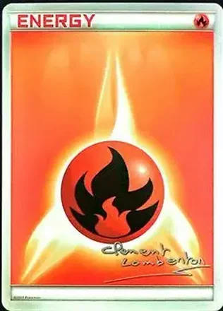 2013 Pokemon World Championship: Anguille Sous Roche #NNO Fire Energy