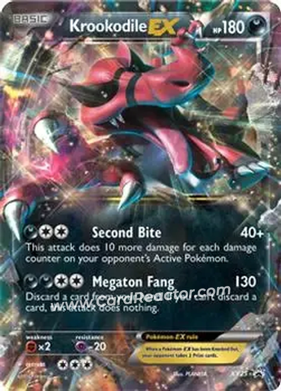 2013-17 Pokemon XY Promos #XY25 - Krookodile ex - Front