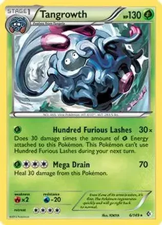 2012 Pokemon Black & White Boundaries Crossed #6/149 - Tangrowth