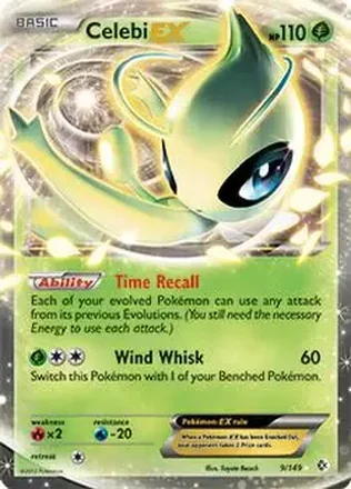 2012 Pokemon Black & White Boundaries Crossed #9/149 - Shining Celebi