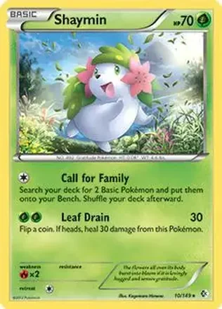 2012 Pokemon Black & White Boundaries Crossed #10/149 - Shaymin