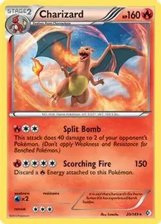 2012 Pokemon Black & White Boundaries Crossed #20/149 - Charizard