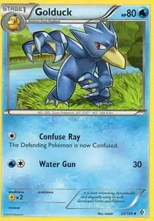 2012 Pokemon Black & White Boundaries Crossed #34/149 - Golduck