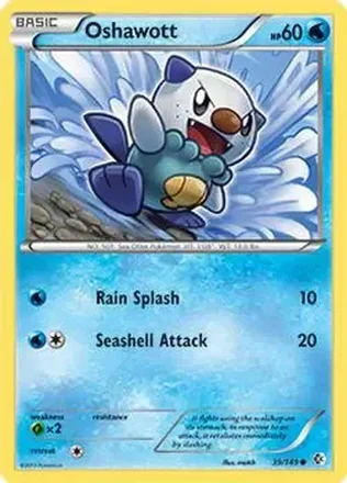 2012 Pokemon Black & White Boundaries Crossed #39/149 - Oshawott
