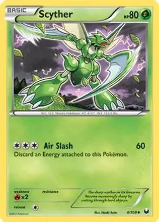 2012 Pokemon Black & White Dark Explorers #4/108 - Scyther