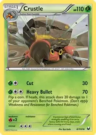 2012 Pokemon Black & White Dark Explorers #8/108 - Crustle