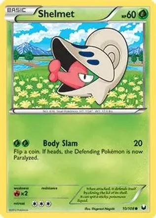 2012 Pokemon Black & White Dark Explorers #10/108 - Shelmet